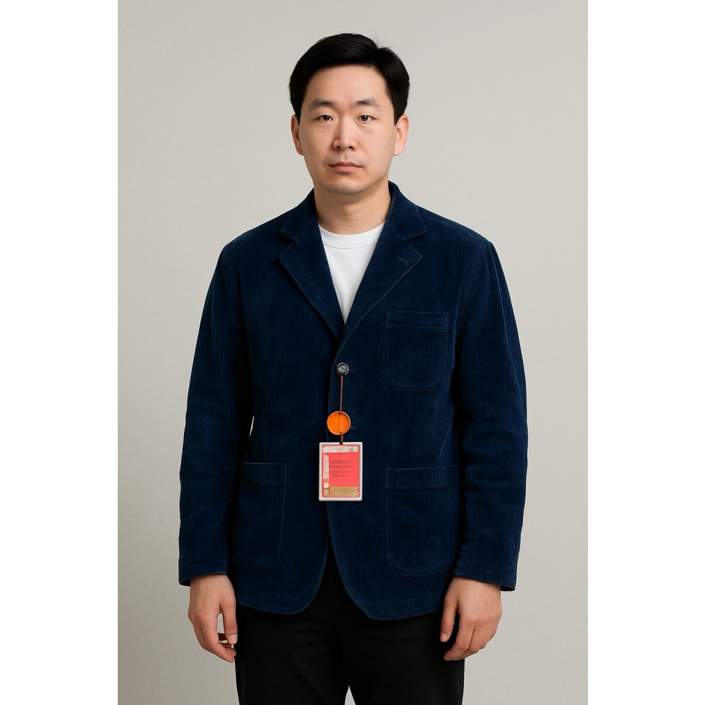 Deret Samer Nttitudoo Men’s Navy Corduroy Jacket 3 Chest 45 🇺🇸shipping